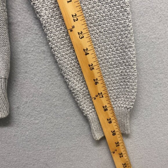 7 Diamonds Sweater Mens Large Grey Knit Textured 100% Cotton - Picture 8 of 11
